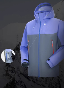Veste unisexe 3L pour l'extérieur, fonctionnelle, imperméable, respirante, coupe-vent, coutures thermosoudées, randonnée, pêche, alpinisme, cyclisme, recyclable - Product Image 4