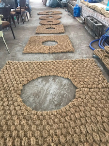 High Quality Vietnamese <b>Large</b> Coconut Coir <b>Mat</b> 10mm Thick Golden Brown For Indoor And Outdoor Decor Coconut Fiber Carpet - Product Image 1