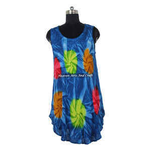 Elegante Vestido Largo de Verano Estilo Australiano, Vestido Maxi de Rayón con Tie Dye, Vestido Largo de Verano para Mujer, Vestido de Noche Elegante para Dama - Product Image 2