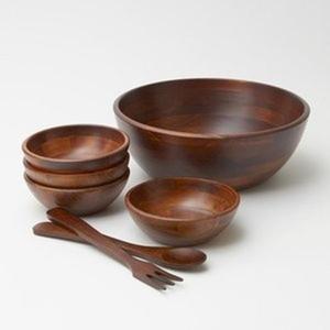 Bol de service en bois moderne fait main, taille personnalisée pour soupes, riz, collations, écologique, compatible lave-vaisselle, ustensile tendance en stock - Product Image 5