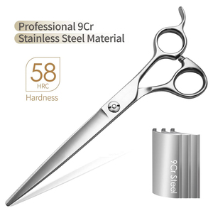 Latest Stainless Steel Hair Cutting <b>Scissors</b> with Finger Rest Wholesale Pet Grooming <b>Scissor</b> with Mirror Finish - Product Image 5