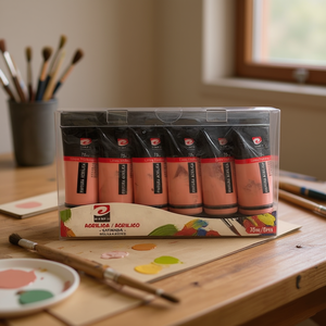 Peintures acryliques de qualité supérieure PINTURA ACRILICA couleur chair dans un ton chair attrayant - Product Image 2