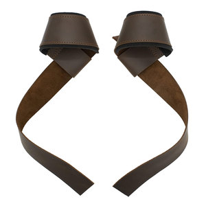 Correa de Gimnasio de Cuero Vacuno, Resistente, Antideslizante, Transpirable, Unisex, Soporte para Muñeca para Levantamiento de Pesas, Culturismo - Product Image 1