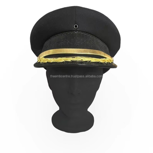 Gorras bordadas a mano de plata personalizadas, gorra de uniforme personalizada de Pakistán, sombreros y gorras - Product Image 1