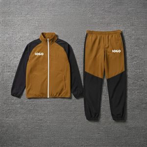 Nueva Colección de Conjuntos Deportivos 2026, Conjunto de 2 Piezas Verde y Negro, Ropa Deportiva Personalizada de Talla Grande, Chaqueta Cortavientos de Nailon para Gimnasio - Product Image 2