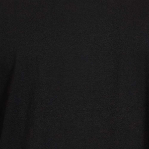 Camiseta de Lona Negra para Hombre, Corte Regular, con Ribete Blanco en Contraste, Manga Corta, Cuello Redondo, Diseño de Bloques de Color Sólido en la Parte Delantera - Product Image 6