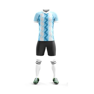 ชุดฟุตบอลสมัยใหม่ เสื้อเจอร์ซีย์ กางเกงขาสั้น ชุดกีฬาทันสมัย ระบายอากาศได้ดี สำหรับทีมฝึกซ้อมและการแข่งขัน - Product Image 2