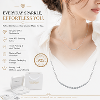Collier avec pendentif souriant en moissanite couleur D VVS1 sur chaîne en argent sterling 925, bijoux raffinés pour femmes, à porter au quotidien