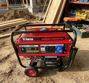 Générateur à essence SS SAMSON 5KVA 240V 4 temps avec roue de transport 3600 tr/min Générateur portable - Product Image 1