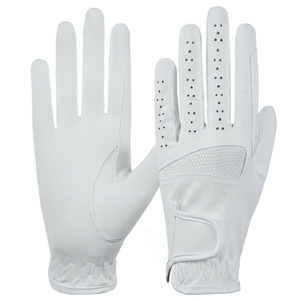 Guantes de equitación de invierno de cuero suave con logotipo personalizado, cierre sin cordones, ligeros, antideslizantes, para hombre, equipo deportivo para exteriores - Product Image 4