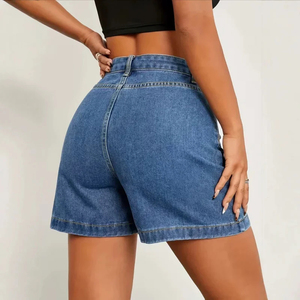 High-<b>Waisted</b> Slimming Denim Shorts for Women Fashionable And Stylish <b>Jeans</b> - Product Image 1