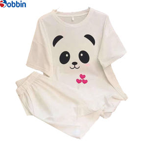 Customized Trade New Fashion Summer Women's 2Pcs Sets Outfits T-<b>Shirt</b> and Shorts Print Tracksuit Printed Sets Casual Loose - Product Image 3