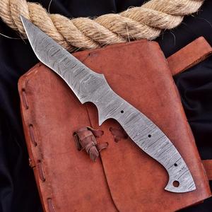 Lame de couteau Skinner en acier Damas de 11 pouces, vierge, pour la fabrication de couteaux personnalisés, en acier à haute teneur en carbone forgé à la main, lame non finie - Product Image 4