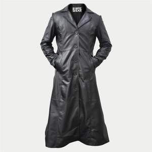 Manteau long en cuir de qualité pour homme, hiver, avec poches latérales, garnissage en duvet de chameau 70%, personnalisable - Vente en gros - Product Image 5