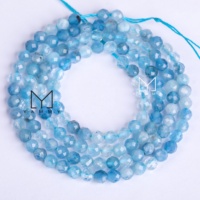 Yammy petites perles à facettes rondes 3mm taille oeil de tigre Agate Jade cristal pierre perles en vrac brin pour Bracelet bricolage