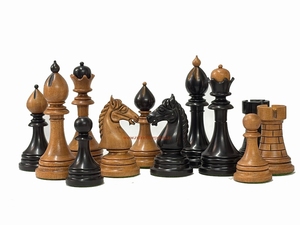Ceska Distressed <b>Wooden</b> <b>Chess</b> Pieces <b>Set</b> with Board Game for Children-Eco-Friendly Durable 4.4 Inch - Product Image 2