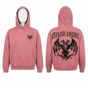 Sudadera con Capucha Morada Vintage Personalizada para Hombre, Estampado Gráfico DTG, Sudadera de Gran Tamaño, Estilo Urbano, Sudadera con Capucha de Felpa Lavada al Ácido - Product Image 4