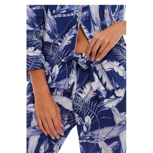 Pyjama d'été sportif respirant en satin pour femme, style coréen, ensemble deux pièces, tenue de détente à taille élastique - Product Image 6