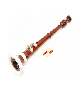 Bombardino de madera tradicional celta con estuche y cañas para interpretación de música folclórica - Product Image 3