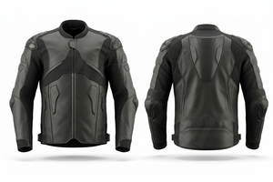 Vêtements de sécurité tendance, veste en cuir pour moto, armure de protection pour la conduite, respirante, rembourrée CE, coupe-vent, vestes de moto - Product Image 4