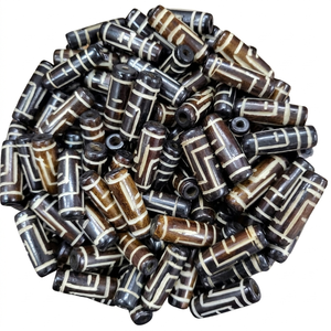 ลูกปัดกระดูกย้อมสีแกะสลักด้วยมือคุณภาพพรีเมียม |   ชิ้นส่วนเครื่องประดับทำมือ - Product Image 1