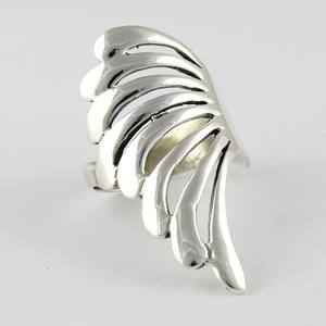 ¡Paraiso! Anillos de plata de ley 925 con diseño de hojas, exportación y venta al por mayor de joyas de plata - Product Image 2