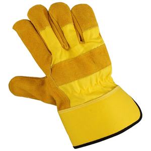 ถุงมือป้องกันมือคุณภาพสูงสำหรับงานหนัก ทำจากหนังวัวแท้ บุด้วยผ้ากันความร้อน ทนความร้อน เหมาะสำหรับงานอุตสาหกรรมและความปลอดภัย - Product Image 5