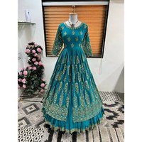 Shree Hari Fashion-SR Designer Schwarze Hochzeitskleider Elegantes Partykleid mit Unterteil und Dupatta Größe M