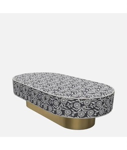 Table basse de luxe en os incrusté, forme personnalisée, fabriquée à la main, pour la décoration du salon, F S INTERNATIONAL, provenant de l'Uttar Pradesh - Product Image 5