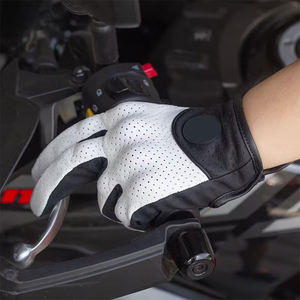 Guantes de Motocicleta de Alta Calidad para Adultos, Negros y Blancos, de Cuero, Antideslizantes, para Conducir en la Calle, Guantes de Seguridad para Motocicleta - Product Image 6