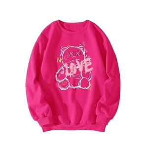 เสื้อฮู้ดผ้าฝ้าย100% สำหรับผู้หญิงเสื้อฮู้ดแขนยาวพิมพ์ลายโรงงานบังคลาเทศ2024สินค้ามาใหม่ - Product Image 1