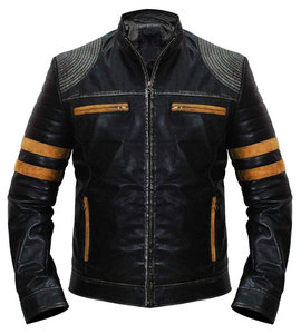 Veste en cuir pour homme, vente chaude, hiver, col montant, confortable, respirante, coupe-vent, taille personnalisée disponible - Product Image 1