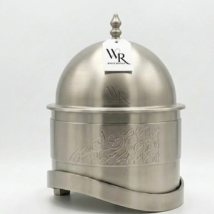 Ramadan 2027 Luxury Food-Grade 304 Stainless Steel Chafing Dish Set Arabic Calligraphy <b>Buffet</b> <b>Server</b> Heat Retention Wholesale - Product Image 1