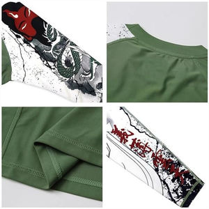 Camiseta de Natación Unisex de Secado Rápido, Protección Solar, Manga Corta, para MMA, BJJ, con Logotipo Personalizado, Venta al Por Mayor, Sublimación - Product Image 6