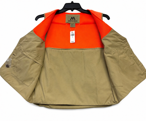 MORTAL SAGA Gilet de chasse et de tir en cuir véritable pour homme, multi-poches, léger, respirant, vêtement de travail réglable pour le terrain - Product Image 2