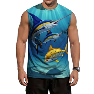 Men's Casual Quick Dry High Quality Polyester/Cotton Customized Sublimated Reflective <b>Racer</b> <b>Back</b> Marathon Running <b>Vest</b> - Product Image 1