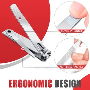 Set di 8 Tagliaunghie da Viaggio per Adulti, Tagliaunghie Affilati per Uomo e Donna, Regali di Natale, Tagliaunghie per Dita in Confezione Convenienza - Product Image 3