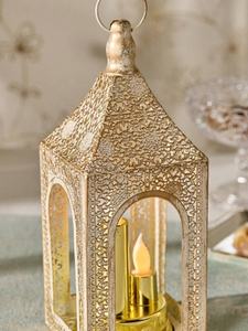 Venta al por Mayor de Portavelas Metálicos Marroquíes de Diseño, Decoraciones Festivas para el Hogar en Navidad - Product Image 2