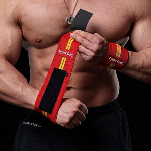 Custom Logo Wrist Wraps Professional Protection Breathable Soft Lightweight Foldable Unisex Weightlifting <b>Gym</b> <b>Body</b> Building - Product Image 3