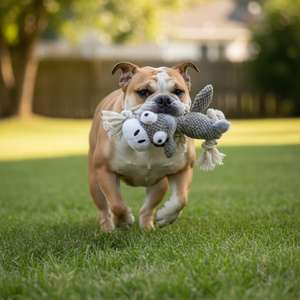 Yommy Furry Friends Jouet en peluche pour chien de 32 cm, PeluRopes, jouet interactif avec corde durable pour le mouvement et l'exercice de l'animal de compagnie - Product Image 6