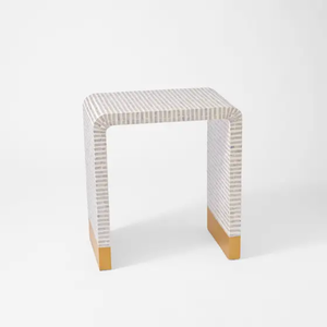 Table d'appoint moderne artisanale avec incrustation de nacre, pour chambre et salon, fabriquée en usine au Vietnam - Product Image 2