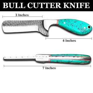 Couteau de poche artisanal en acier Damas, couteau à dépecer, lame fixe personnalisable avec étui en cuir en acier inoxydable, vente en gros - Product Image 6