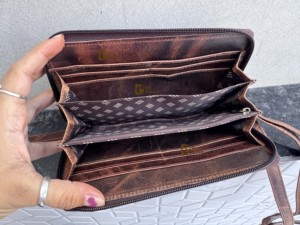 2026 Fashionable Phone Purse Handbag Real Genuine Leather New Design Sling <b>Bag</b> <b>Small</b> Size <b>Bags</b> Wristlet Pouch Sling <b>Bag</b> - Product Image 6