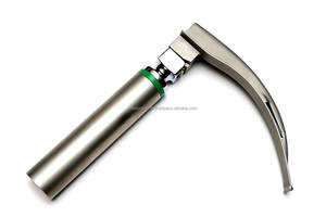 Set de Laringoscopio de Fibra Óptica Macintosh con Hojas Curvas, Certificado CE, Acero Inoxidable Duradero, OEM ODM, para Intubación Veterinaria Animal - Product Image 2