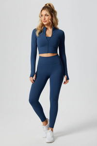Pantalones de Yoga YIYI de Cintura Alta para Mujer, Talla Grande, Pierna Ancha, Spandex/Nylon, Secado Rápido, Transpirables, Efecto Levanta Glúteos, para Verano - Product Image 3