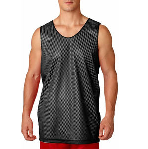 Débardeurs de sport respirants pour hommes avec logo personnalisé, maillots de corps en maille, sous-vêtements d'été, gilets de sport 100 % coton à séchage rapide - Product Image 6
