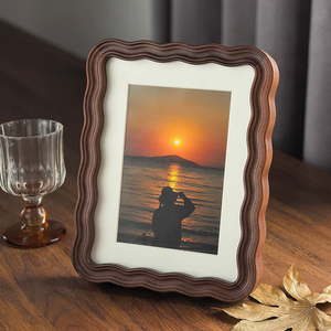 Wood <b>Photo</b> <b>Frame</b> Set Rectangular Classic Modern Handmade Eco-Friendly Tabletop Design Wavy Edge for Home Decoration REHMAN CRAFT - Product Image 6