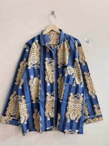 Ensemble de pyjama en coton imprimé animal, ensemble de chemises de nuit, ensemble de vêtements de détente pour femmes - Product Image 6