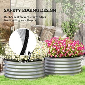 Pots et jardinières en métal, décoration élégante pour le jardin - Product Image 6