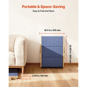 Scala per Animali Domestici a 3 Gradini in Legno, Robusta e Stabile per Gatti e Cani, per Letti, Divani, Auto, Capacità di Carico 150 libbre, Pieghevole, Accessori per Letti per Animali - Product Image 6